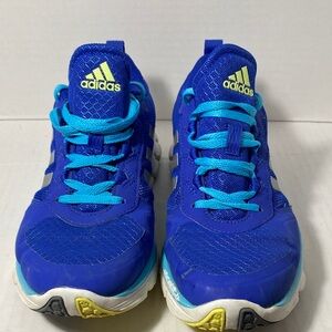 adidas Kids Royal Blue Sneakers with Aqua Laces
